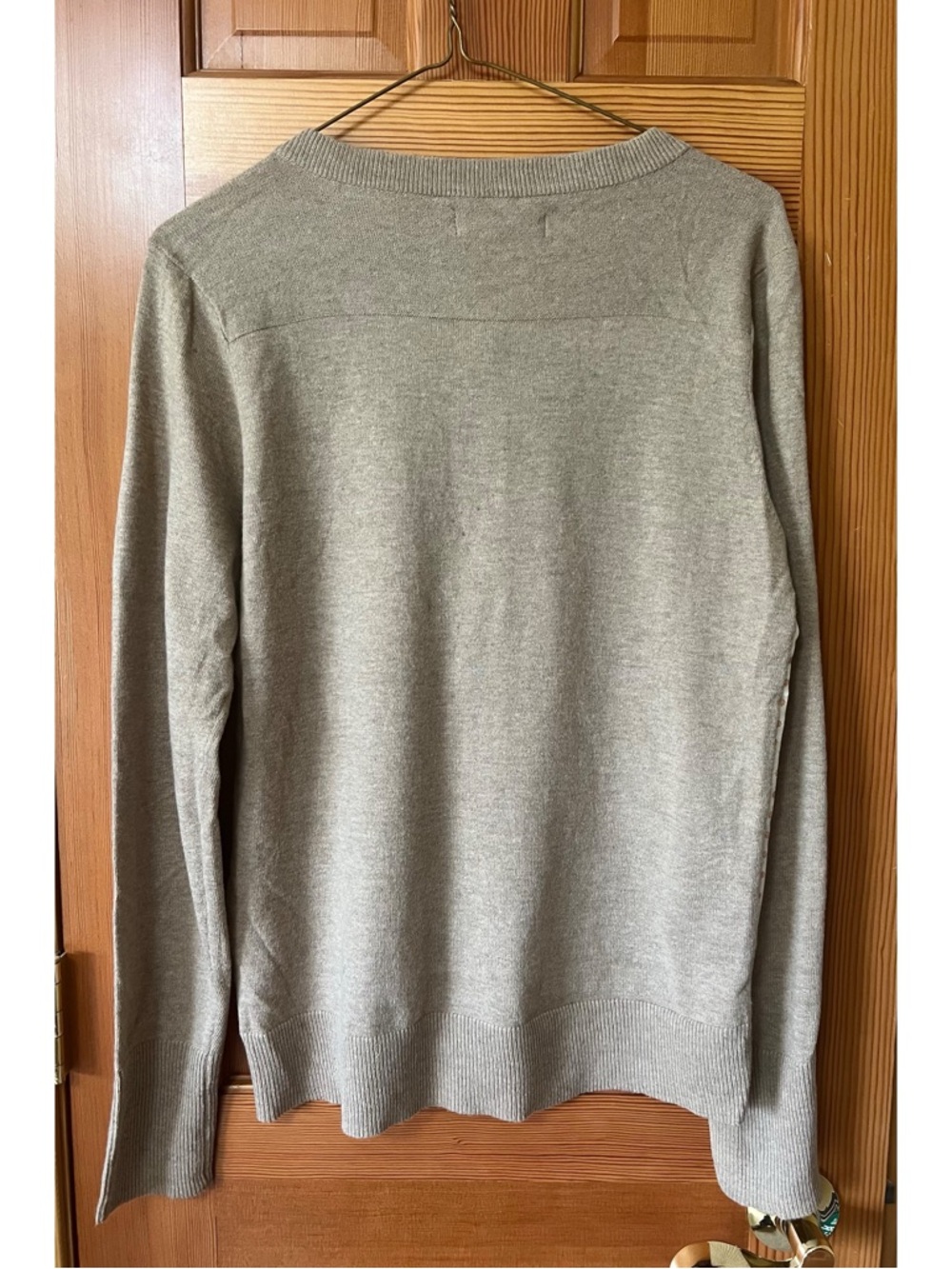 Beige and CreamSalso Flower Dot Button-Up Cardigan Sweater - Picture 2 of 5